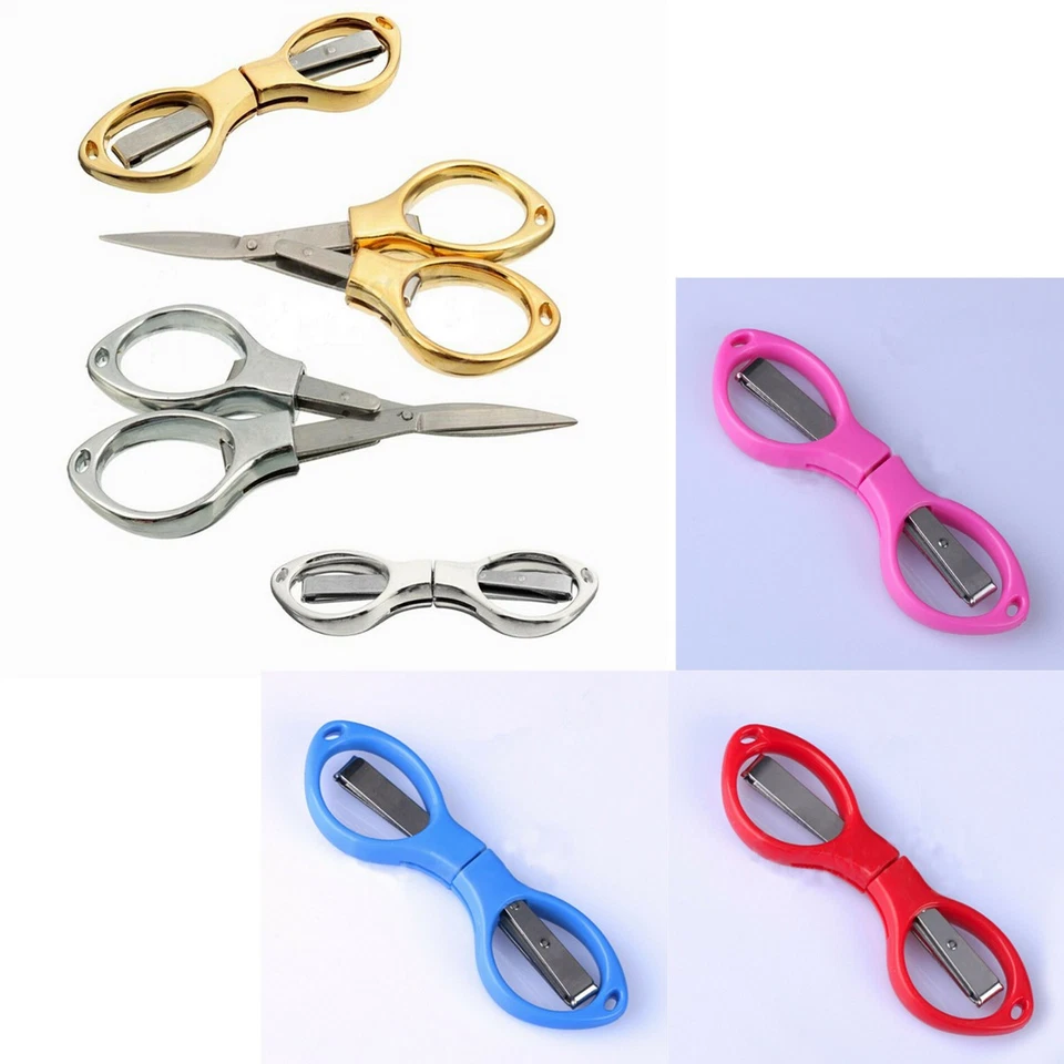 Klappbare Camping-Edelstahlschere Schlüsselanhänger Angelschere Mini Cutter - Bild 1 von 4