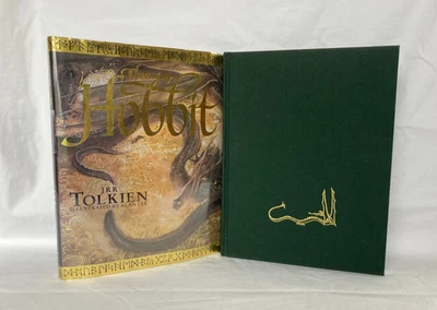 The Hobbit J.R.R. Tolkien 1997 Alan Lee Illustrated HC/DJ + Clear Cover - Image 1 of 4