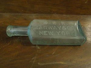 Antique R.R.R. Radway & Co New York Glass Medicine Bottle - Picture 1 of 1