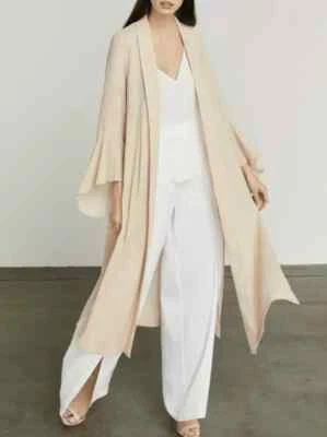 BCBG MAX AZRIA NWT $298 Dina Long Robe Bell Sleeve Jacket Top Size Small - Image 1 of 4