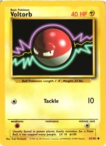 Voltorb 67/102 Base Set Common 1999 Pokémon Game Card WOTC - Picture 1 of 6