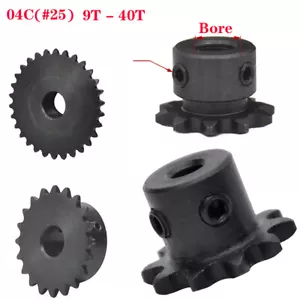 04C Kettenrad Kettenräder mit Nabe 9 - 40T Zähne Antriebsritzel für Rollenkette - Bild 1 von 8
