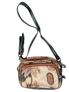 Coach Court Crossbody Schultertasche mit leuchtendem Palmenmuster Lederriemen Neu ohne Etikett - Bild 1 von 14