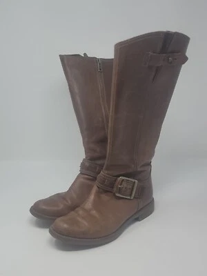 Timberland Savin Hill 女式高筒骑行靴 8548R 尺码 6 棕色 — 第 1/4 张图片
