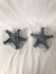 Pottery Barn Kids Sternschnuppe Endstücke Embouts Navy 2 Endstücke Neu im Karton - Bild 1 von 7