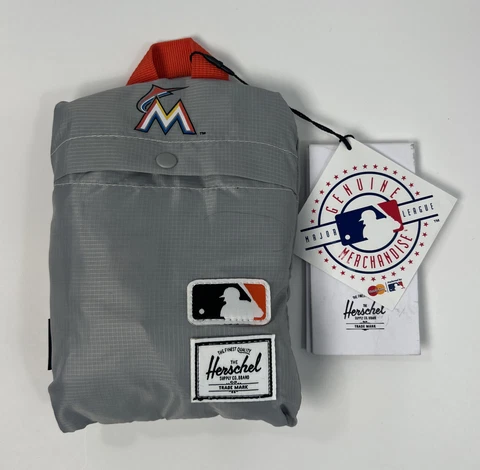 Miami Marlins Packable Collection Daypack Herschel Supply Co Red MLB Cover