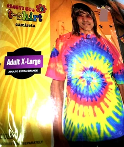 Groovy 60's Tie Die T Shirt Xl Costume Accessory - Picture 1 of 2