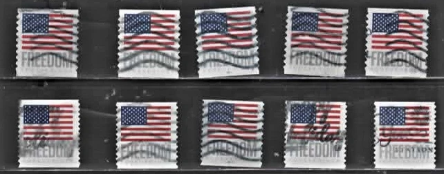 USA 2023 Freedom Flags  2 PNC,s and Regulars  P111 & B111 Used Stamps   fine - Image 1 of 1