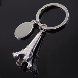 EIFFELTURM 3D SCHLÜSSELANHÄNGER SILBER NEU PARIS FRANKREICH ANHÄNGER TURM LADY - Bild 1 von 4