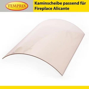 Temprix Kaminglas passend für Fireplace Alicante Ofenscheibe & Kaminscheibe Ofen - Bild 1 von 2
