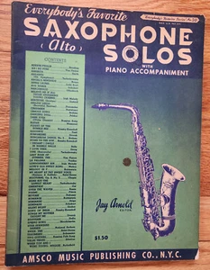 Saxophon Soli (Alt) mit Klaviernoten #30 Amsco 1940 128 Seiten - Bild 1 von 2