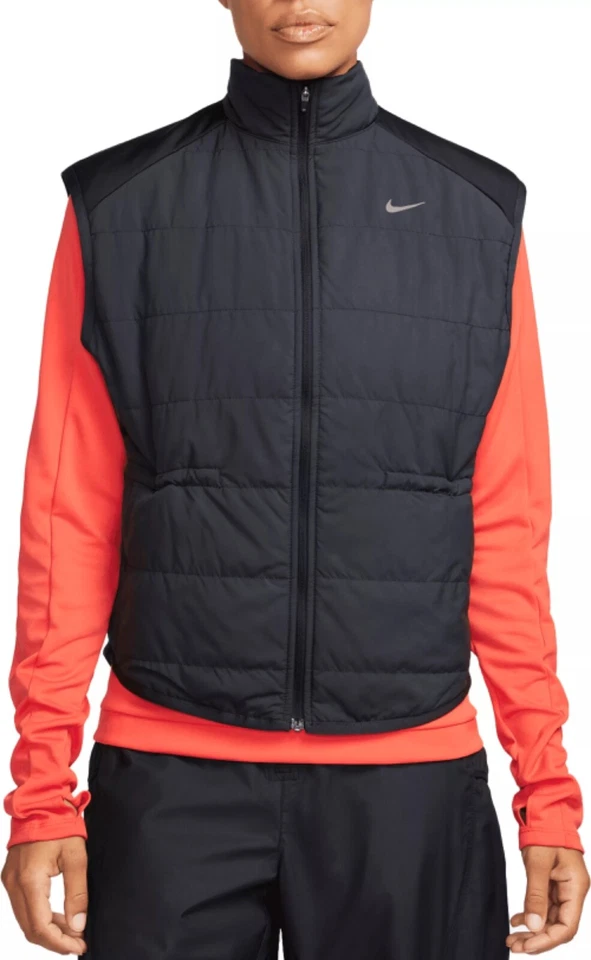 Nike FB7537-010 Therma-FIT Swift Running Black Full Zip Vest Women's M