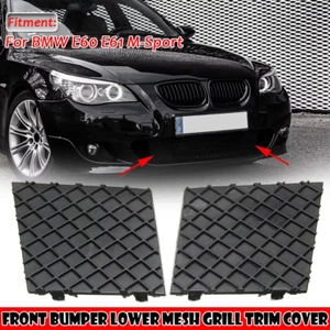 For BMW E60 E61 M Sport Front Bumper Lower Mesh Grill Cover Trim Paip Left+Right - Picture 1 of 8