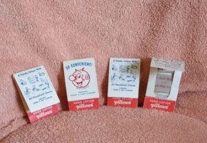 Almohadas de mano vintage Bálsamo Argenta en soporte publicitario - Juego de 4 - Imagen 1 de 11