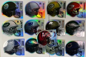 1998 NFL Team Helmets Vending Machine Sticker Chiefs Bengels Jets VTG Lot Of 13 - Picture 1 of 21