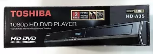 Toshiba HD-A35 HD-DVD Player 1080P Upscale HD-A35KU + Remote *Pristine/Open Box* - Picture 1 of 2