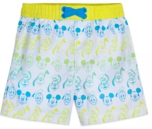 BNWT New Disney Store Mickey Mouse Baby Swimming Trunks 12-18M Donald Pluto Goof - Picture 1 of 6