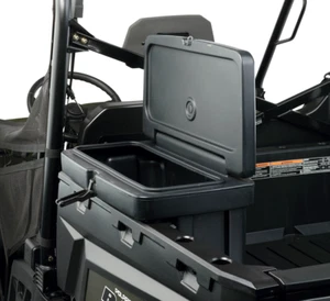 Moose Utility Division Black Lockable Saddle box for 1988-2021 Polaris Ranger - Picture 1 of 3