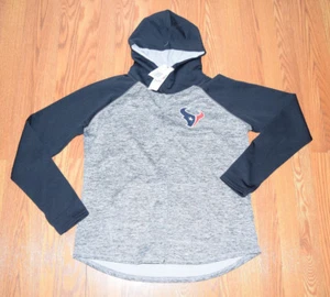 NWT Womens NFL TEXANS Heather Black Full Zip Hoodie Jacket Size XL - Picture 1 of 2