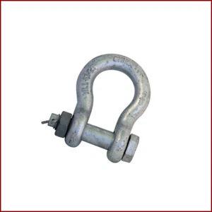 7/8" Galvanized Safety Shackle With Nut & Pin - Picture 1 of 2