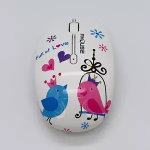 Fmouse Full of Love Wireless Mouse & USB Receiver Model M101 1.5V 20mA - Tested - Picture 1 of 13
