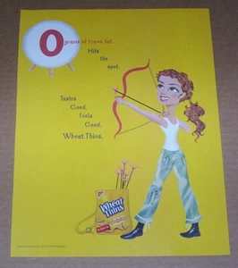 2005 print ad - Wheat Thins crackers archery bow arrow girl art advertising page - Picture 1 of 1