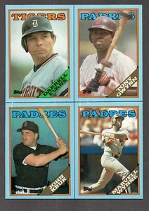 1988 Topps Wax Box Bottom Uncut Gwynn Evans Kruk Wynne - Picture 1 of 2