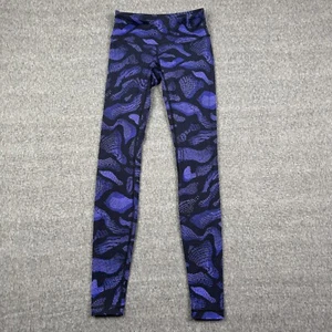 Lululemon Wunder Under III Pant Damen 4 Warp Super Lila Schwarz Leggings - Bild 1 von 7