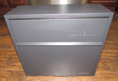 Adoorn Wall Mount Mailbox Anti-Theft Locking Mailbox Weatherproof Curb BLACK - Image 1 of 4