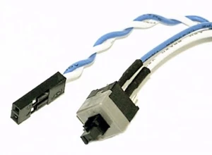 Reset-Taster Power Switch Netzteil Mainboard ATX 2-pol Kabel PC-Gehäuse Schalter - Afbeelding 1 van 1