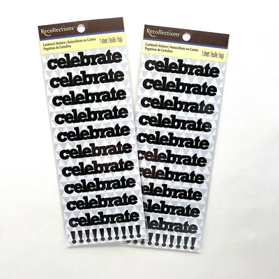 2 Воспоминания праздновать картон наклейки для скрапбукинга открытки делает Crafts - Изображение 1 из 2