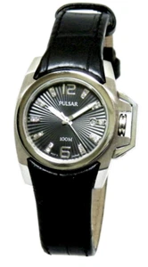 Pulsar Ladies Stainless Steel Case Leather Watch PXT707 - Picture 1 of 1