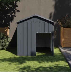 Outdoor Large Steel Pet Dog Puppy Animal Kennel Shelter House Home Bed Shed - Picture 1 of 2