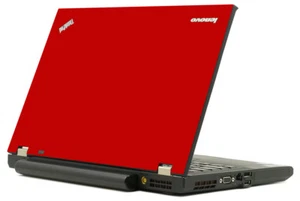 RED Vinyl Lid Skin Cover Decal fits IBM Lenovo ThinkPad T420 Laptop - Picture 1 of 1