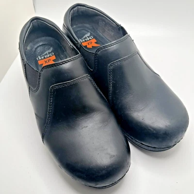 Dansko Pro XP Wedge Clog Shoes Women 7.5 US 38 EU Black Heels Slip On Leather - Image 1 of 4