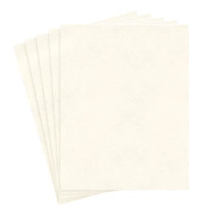 8.5 x 11" New White Stationery Parchment Cardstock Paper, 65lb Cover, 50 Qty - Picture 1 of 7
