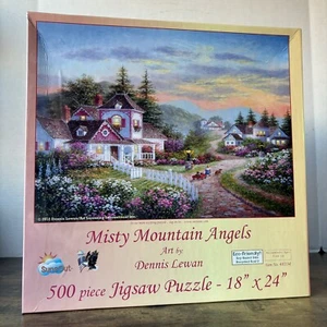 Misty Mountain Angels By Dennis Lewan 500 Piece Jigsaw Puzzle Brand New Rare USA - Picture 1 of 4