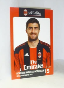 Postal Oficial AC MILAN (2010/2011) SOKRATIS PAPASTATHOPOULOS (9,5x14,5 cm) - Imagen 1 de 2
