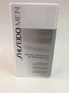 Shiseido Men Skincare Essentials Kit. Cleansing Foam, Hydrating Lotion, Revitali - Picture 1 of 2
