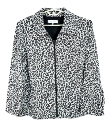 KASPER Women's Blazer Jacket Long Sleeve Full Zip Animal Jaguar Multi Size 3X - Image 1 of 4