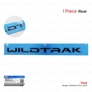 Matte Black Logo Emblem Wildtrak Tailgate For Ford Ranger Wildtrak 2022 - 2023 - Picture 1 of 9