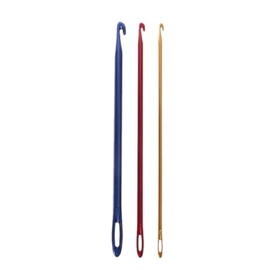3pcs Afghan Crochet Needle Set Knitting Needle with Threading Hole - Image 1 of 4