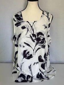 Blusa Camisa Floral Sin Mangas Extra Grande Hecha Con Amor Talla XL Para Mujer Nueva con Etiquetas - Imagen 1 de 7