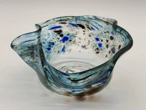 VTG “Tutti Frutti “ Art Glass Bowl Ashtray MCM 6”x3” - Picture 1 of 9