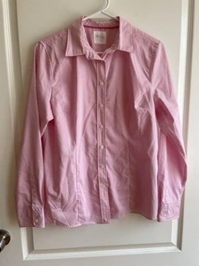 LL Bean Pink Pink Gingham Button Down Women’s Size Small - Picture 1 of 6