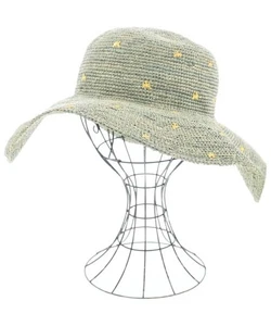 bonpoint Straw Hats GreenxYellow(Patterned) 2(Approx. M) 2200586424056 - Picture 1 of 3