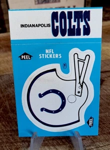 1985 Fleer NFL Football Team Helm Aufkleber / Indianapolis Colts - Bild 1 von 2