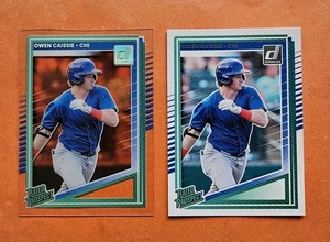(2) Owen Caissie, 2025 Donruss Rated Prospect, Acetate & Base #186, Chicago Cubs - Bild 1 von 3