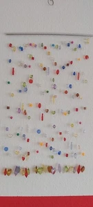 Mobile, Windspiel  mit bunten Kunststoffperlen 50 X 30 cm - Bild 1 von 3