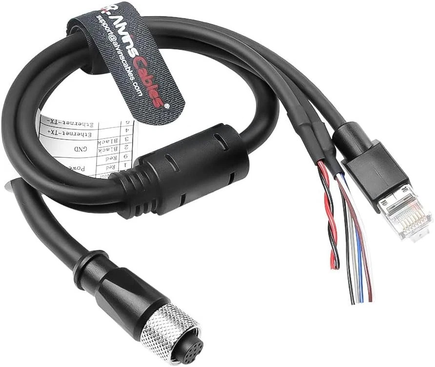 M12 12 Pin Power Functional Ethernet Cable for DJI Livox HAP(TX) Mid-70 Mid-360 - Image 1 of 4